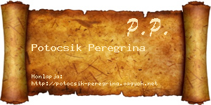 Potocsik Peregrina névjegykártya